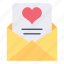 mail, open, letter, envelope, paper, love, message, valentine, heart 