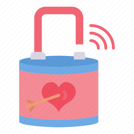 Unlock, love, heart, lock, key, romantic, open icon - Download on Iconfinder