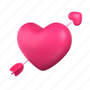 cupid arrow, love arrow, heart arrow, romantic heart, cupid, cupid love, valentine day 