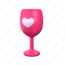 love drink, valentine drink, wine glass, champagne, cheers, heart drink, valentine day 