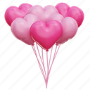 heart, balloons, love, balloon, valentine 