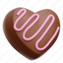 heart, chocolate, love, valentine, food 