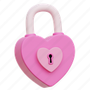 heart, padlock, love, lock, valentine 