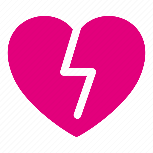 Broken heart, heart, love, loving, romantic, valentines icon - Download on Iconfinder