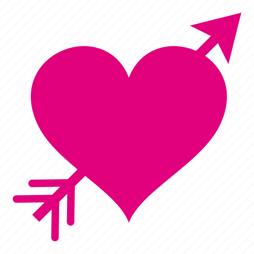 Heart, love, lovers, romance, romantic, valentine, arrow icon - Download on Iconfinder