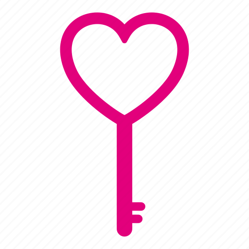 Key, love, lovers, loving, valentine, hotel, heart key icon - Download on Iconfinder