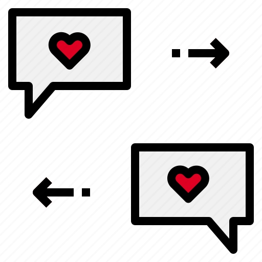 Chat, conversation, heart, send icon - Download on Iconfinder