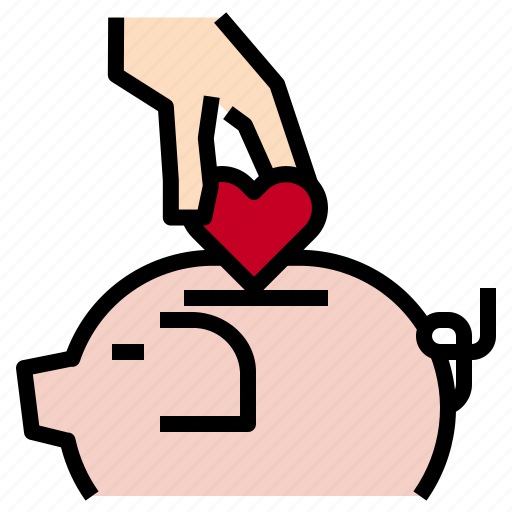 Heart, love, piggybank icon - Download on Iconfinder