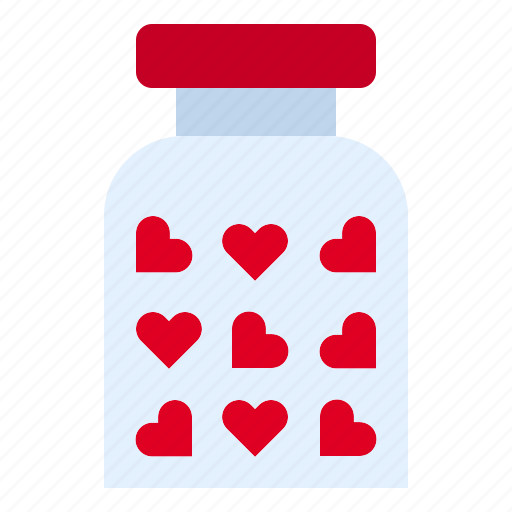 Heart, jar, love, romance icon - Download on Iconfinder
