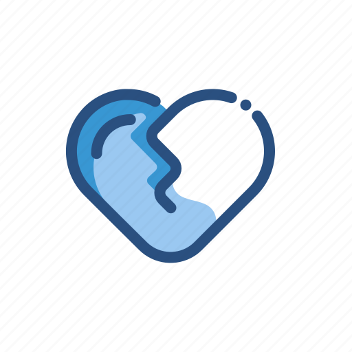 Broken, heart, romance, valentine icon - Download on Iconfinder