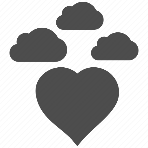 Cloud, clouds, cloudy, favorite, forecast, love heart, troubles icon - Download on Iconfinder