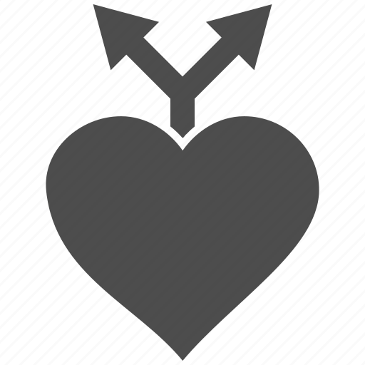 Arrows, favorite, heart, junction, love variants, romantic, valentine icon - Download on Iconfinder