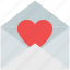 envelope, envelope with heart, heart, letter, love letter, valentine card 