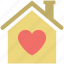 home with heart sign, house, house with heart sign, love home, lover&#x27;s home 