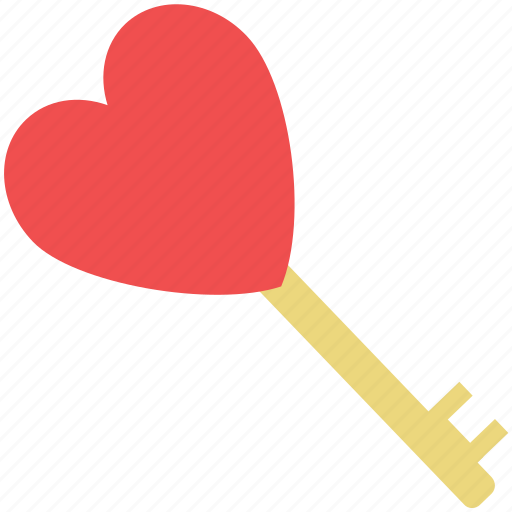 Heart key, key, key to heart, love key, love sign, love symbol icon - Download on Iconfinder