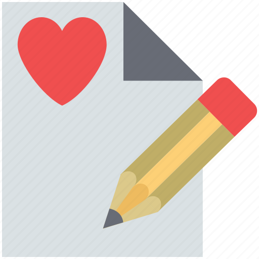 Letter, letter writing, love letter writing, love message love letter, pen icon - Download on Iconfinder