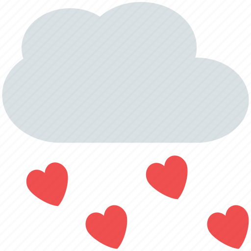 Heart drops, in love, love in air, love rain, rain of love, raining hearts icon - Download on Iconfinder