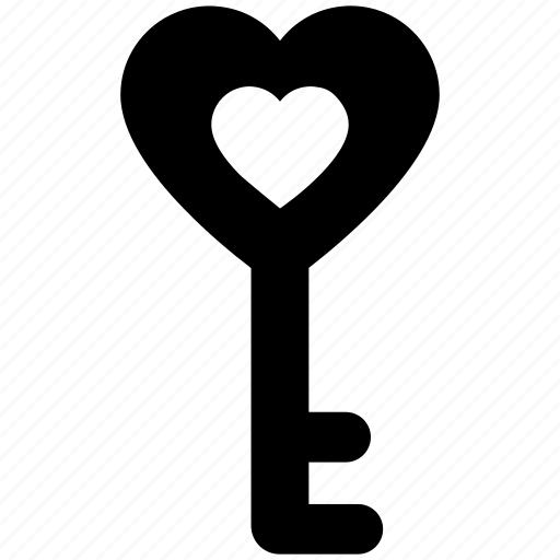 Valentine day, key, heart icon - Download on Iconfinder