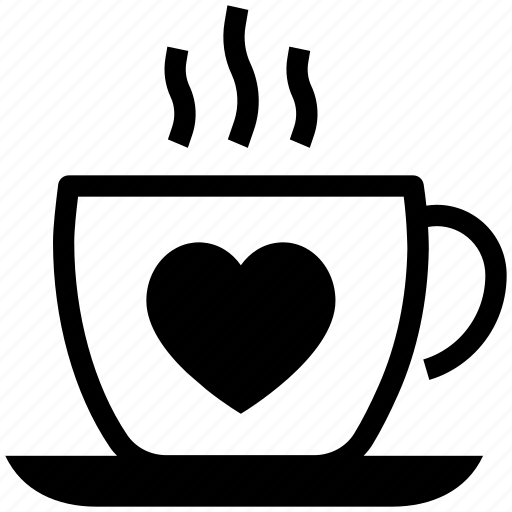 Valentine day, coffee, cup, drink, heart icon - Download on Iconfinder