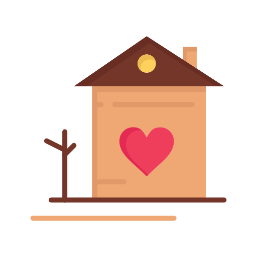 Couple, day, family, home, house, hut, love icon - Free download