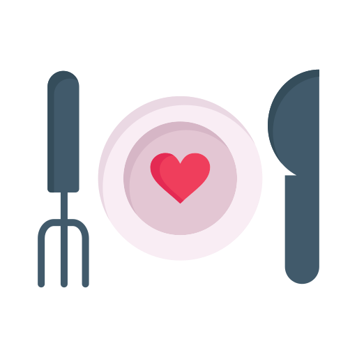Couple, date, day, dinner, food, love, romantic icon - Free download