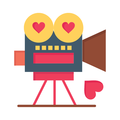 Camera, day, love, movie, valentine, valentines, video icon - Free download