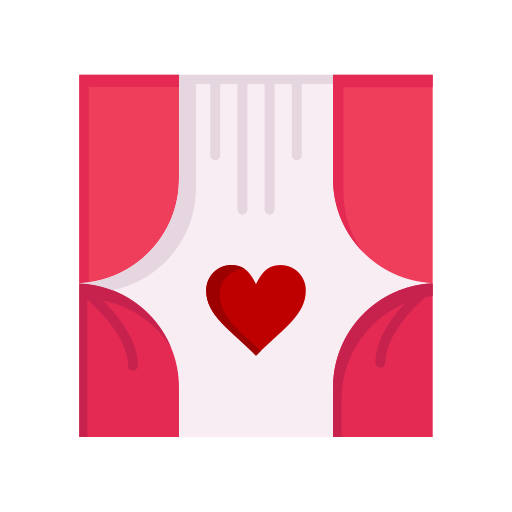 Curtains, day, love, romance, room, valentine, valentines icon - Free download