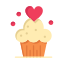 baked, cake, cup, day, love, muffins, sweets, valentine, valentines 