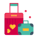 briefcase, day, heart, love, valentine, valentines, wedding