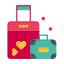 briefcase, day, heart, love, valentine, valentines, wedding 