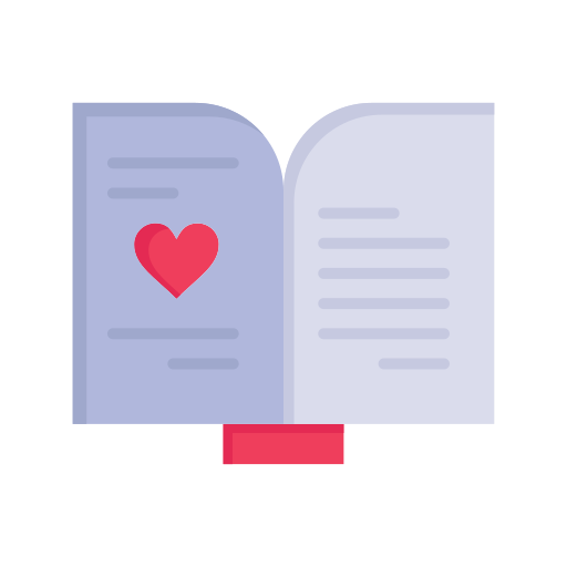 Book, day, heart, love, valentine, valentines, wedding icon - Free download