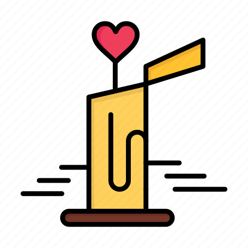 Candle, day, heart, love, valentine, valentines, wedding icon - Download on Iconfinder