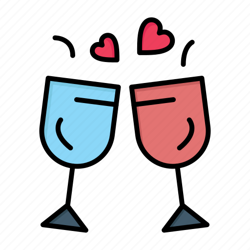 Day, drink, glass, love, valentine, valentines, wedding icon - Download on Iconfinder