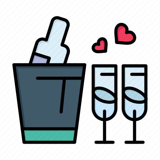 Bottle, day, glass, love, valentine, valentines, wedding icon - Download on Iconfinder