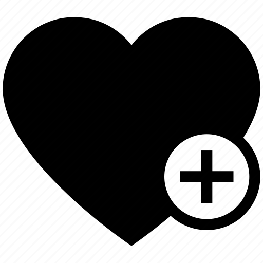 Valentine day, add, heart, plus icon - Download on Iconfinder