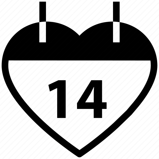 Valentine day, calendar, heart icon - Download on Iconfinder