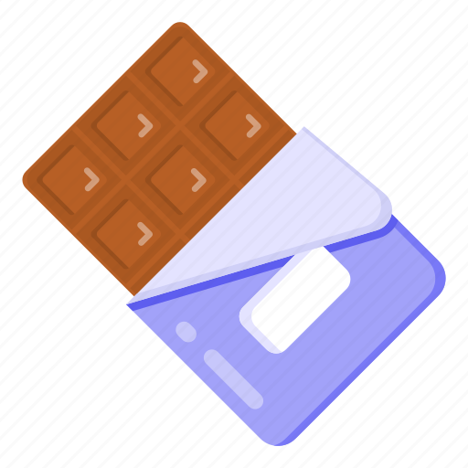 Chocolate bar, chocolate, snack, sweet, dessert icon - Download on Iconfinder