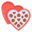 heart box, heart chocolates, valentine chocolates, love chocolates, chocolates box 