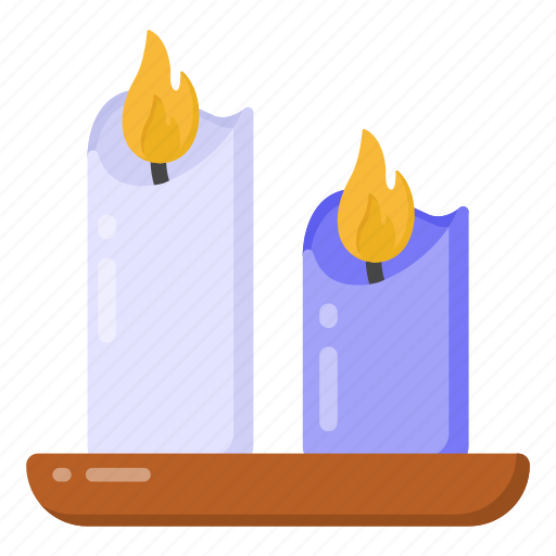 Candles, candle lights, burning candles, paraffins, candlesticks icon - Download on Iconfinder