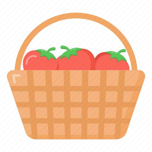 Fruits bucket, fruits basket, fruits wicker, strawberries, food bucket icon - Download on Iconfinder