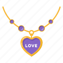 necklace, jewellery, neck jewellery, heart pendant, locket