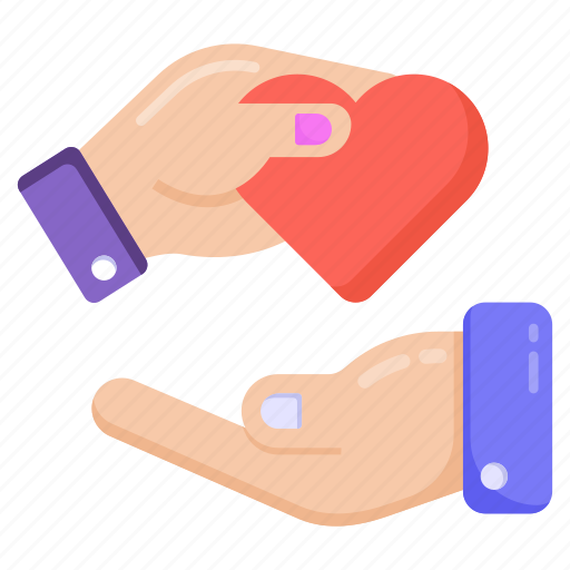 Saving life, heart giving, heart donate, kindness, love icon - Download on Iconfinder