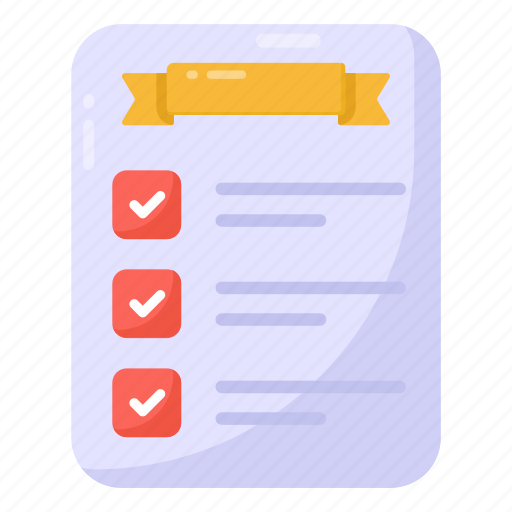 Checklist, todo list, items list, shopping list, checked items icon - Download on Iconfinder