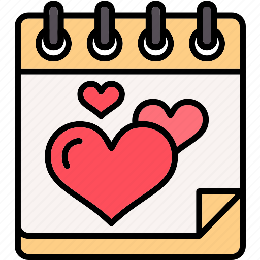Calendar, date, heart, love, valentine, wedding icon - Download on Iconfinder