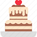 cake, celebration, food, heart, love, marriage, wedding