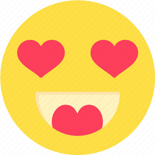 Emoji, emoticon, eyes, happy, heart, in, love icon - Download on Iconfinder