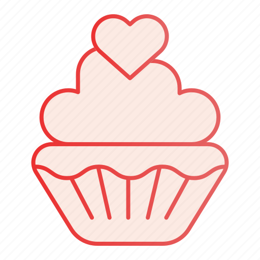 Bakery, food, heart, cupcake, cake, decoration, birthday icon - Download on Iconfinder