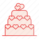 cake, birthday, cream, heart, food, sweet, wedding, cupcake, dessert