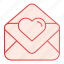 letter, love, envelope, invitation, mail, message, paper, communication, valentine 