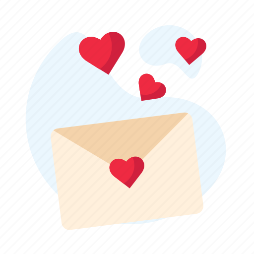 Envelope, fly, heart, pink, red, valentine icon - Download on Iconfinder